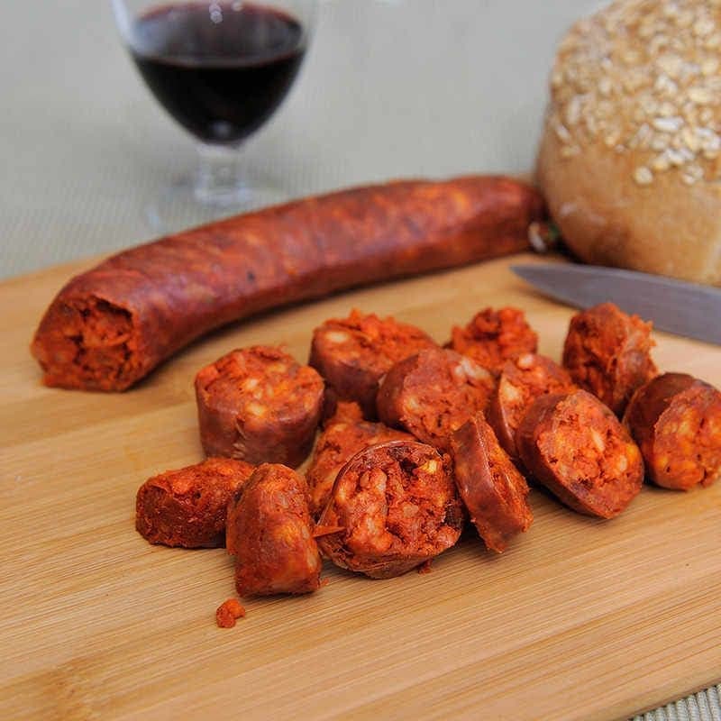 Hoeveel calorieën zitten er in chorizo?